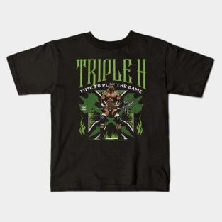 Triple H Time To Play The Game Kids T-Shirt